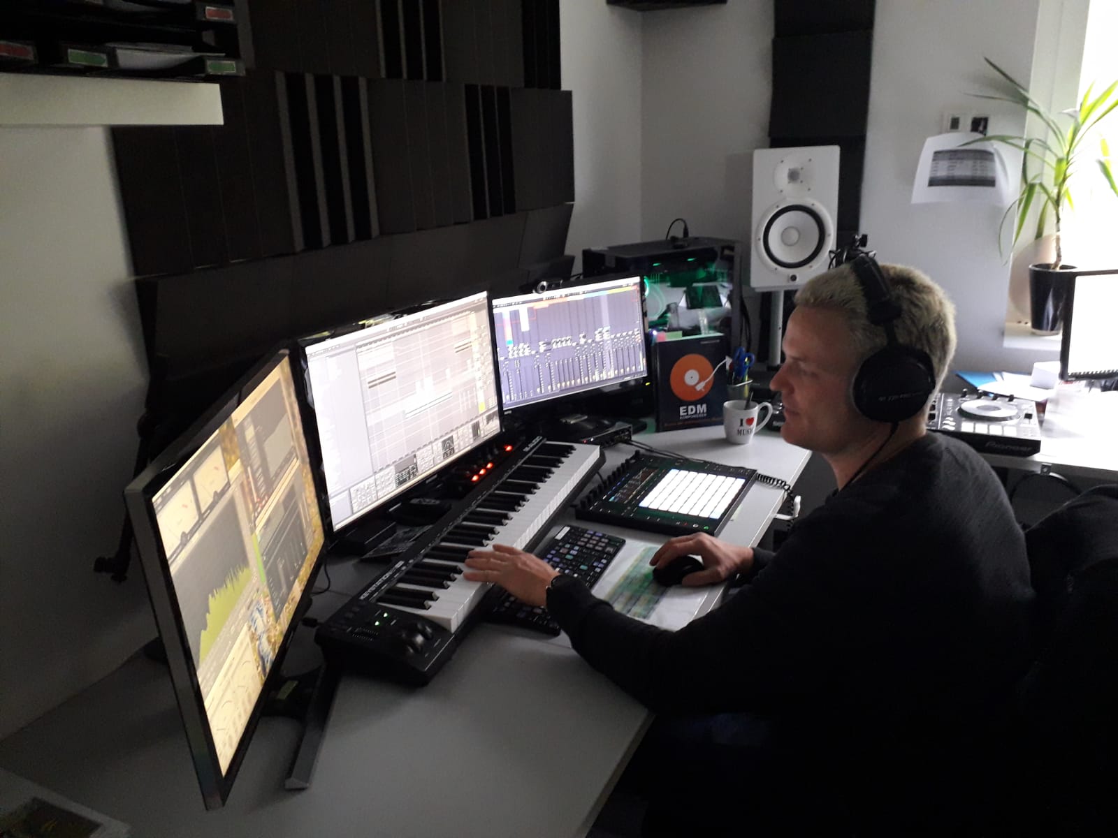Studioaufnahme mit Licht- und Tontechnik